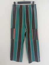 GREEN STRIPED PANTS
